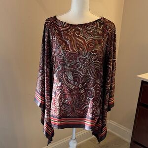 Chico’s Paisley Print Women's poncho